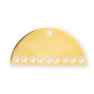 Ciondoli di metallo DQ Eco-brass&reg; distanziatore oro (privo di nichel)