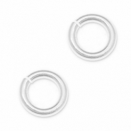 Componenti di metallo DQ anellino apribile argento antico (privo di nichel)