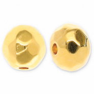 Perline di metallo DQ sfaccettata 6mm oro (privo di nichel)