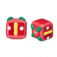 Perline di vetro regalo rosso-verde