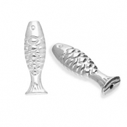 Perline in acciaio inossidabile pesce argento