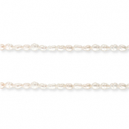 Perle di acqua dolce chicco di riso bianco naturale