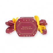BY31&reg; Confezione regalo caramella "Because you deserve to shine" vino rosso bacca-oro-giallo