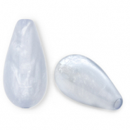 Perline Polaris Elements a forma di goccia Polmo blu cielo