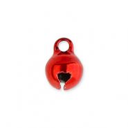 Ciondoli di metallo campanellini 6mm rosso