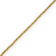 Perline di ematite rondella oro