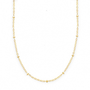 BY31® Collane in acciaio inossidabile maglia con palline oro