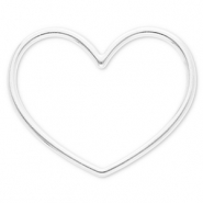 Componenti in acciaio inossidabile distanziatore cuore argento