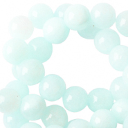 Perline in pietra naturale 6 mm blu turchese chiaro