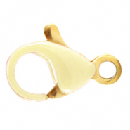 Componenti in acciaio inossidabile chiusura moschettone 10 mm biancastro-oro