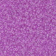 Rocailles Miyuki 15/0 Violet Lined Crystal 15-0222