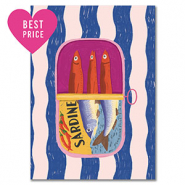 BY31&reg; Espositori bigiotteria in cartoncino "Sardine" blu-bianco