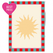 BY31&reg; Espositori bigiotteria in cartoncino sole giallo-verde-rosso-rosa