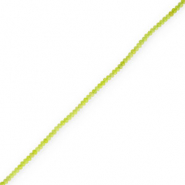Perline in pietra naturale 4mm sfaccettate effetto verde lime
