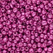 Perline di vetro rocailles 6/0 (4mm) fucsia rosa metallico luminoso
