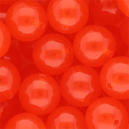 DQ&reg; Perline in acrilico 18 mm lucido rosso vermiglio