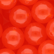 DQ&reg; Perline in acrilico 20 mm lucido rosso vermiglio