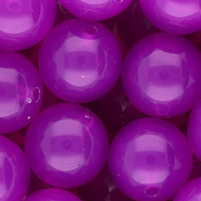 DQ&reg; Perline in acrilico 20 mm lucido viola