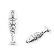 Perline in acciaio inossidabile pesce argento