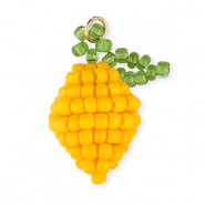 BY31® Ciondoli con perline di vetro limone giallo caldo