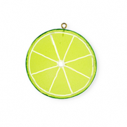 Ciondoli accattivanti fetta di limone verde lime-verde-bianco
