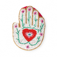 Portafogli piccoli mano con occhio della provvidenza oro-bianco-fucsia-rosso-verde