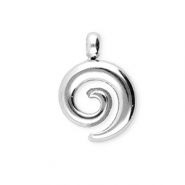 BY31&reg; Ciondoli in acciaio inossidabile spirale argento