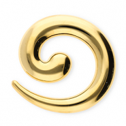 Broches accattivanti in acciaio inossidabile spirale oro