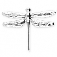 Broches accattivanti in acciaio inossidabile libellula argento