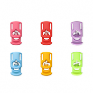 Componenti colorati chiusura stopper per cordoncino rettangolo multicolore