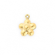 Ciondoli in acciaio inossidabile fiore oro