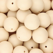 Perline di silicone 18mm beige nudo
