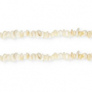 Perline di conchiglia chips bianco naturale
