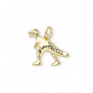 Metallo TQ in ottone ciondolo dinosauro oro