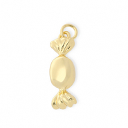 Metallo TQ in ottone ciondolo caramella oro