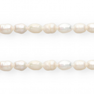 TQ Perle di acqua dolce chicco di riso 7x5mm bianco naturale