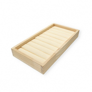 Espositore per bigiotteria per anelli natural-beige