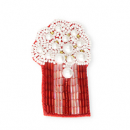 Spille popcorn rosso-bianco-oro