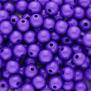 Perline in acrilico 8 mm lucido viola scuro