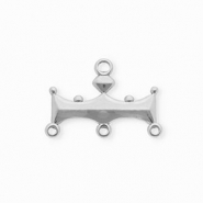 BY31® Componenti in acciaio inossidabile distanziatore barra con 4 anellini argento