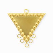 BY31® Componenti in acciaio inossidabile distanziatore triangolo con 6 anellini oro