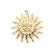 BY31&reg; Ciondoli in ottone Eco-brass sole Dolce vita"" oro
