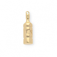 BY31&reg; Ciondoli in ottone Eco-brass bottiglia di vino oro