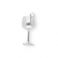 BY31&reg; Ciondoli in ottone Eco-brass bicchiere da vino argento
