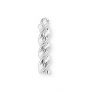 BY31&reg; Ciondoli in ottone Eco-brass pasta fusilli argento
