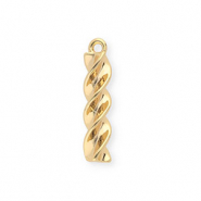 BY31&reg; Ciondoli in ottone Eco-brass pasta fusilli oro
