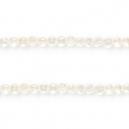 TQ Perle di acqua dolce pepita rotonde 7-8mm bianco naturale