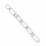 BY31® Ciondoli con catena a rolò anchor in acciaio inossidabile argento