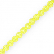 Perline sfaccettate tonde 8 mm giallo