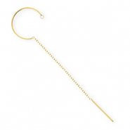 BY31® Componenti in acciaio inossidabile orecchini con anellino oro
